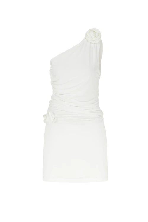 ROSE DETAILED DRAPED WHITE SET